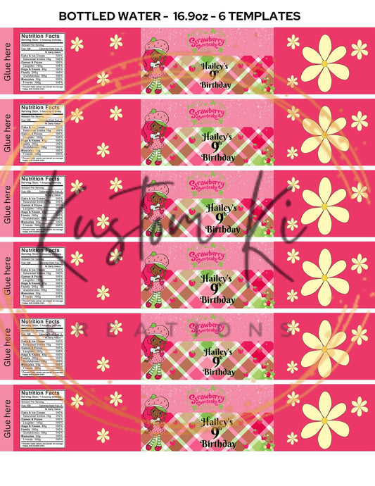 Caprisun and Waterbottle labels (2  editable templates and designs)