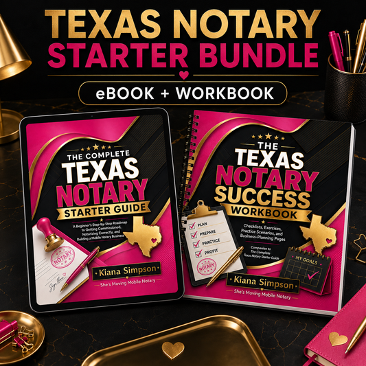 Complete Texas Notary Starter Guide + Success Workbook