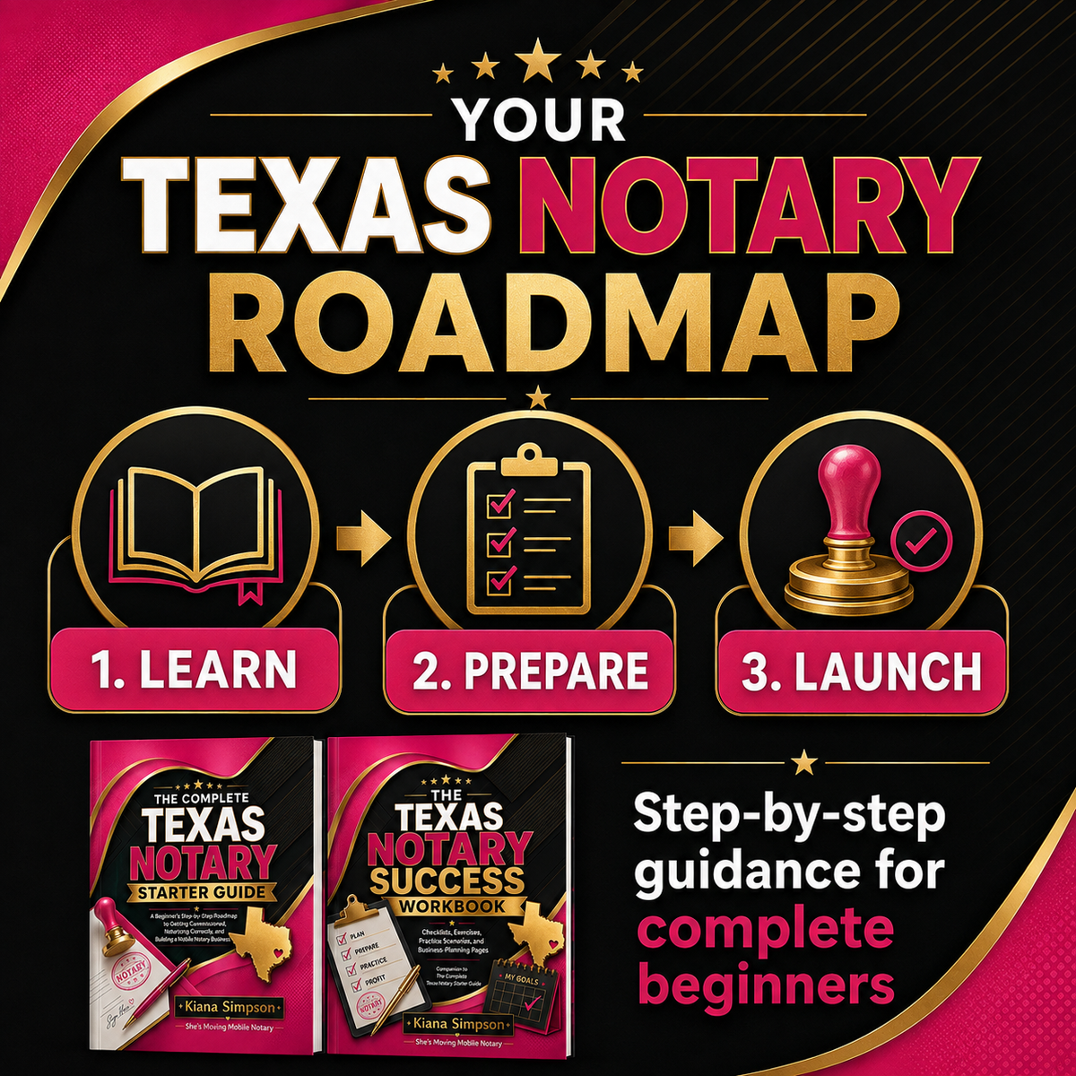 Complete Texas Notary Starter Guide + Success Workbook