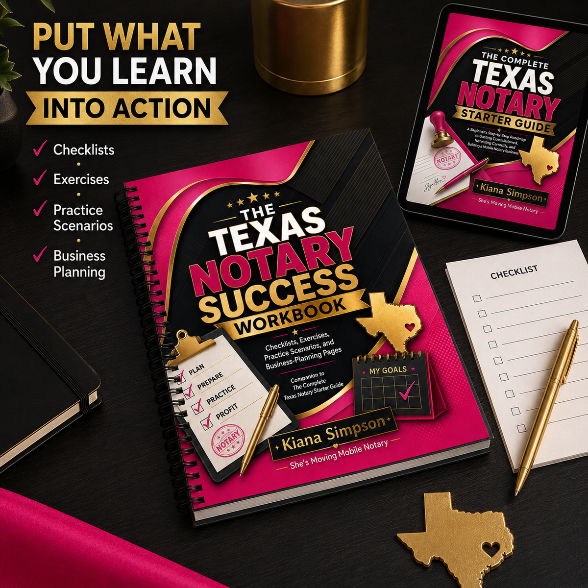 Complete Texas Notary Starter Guide + Success Workbook