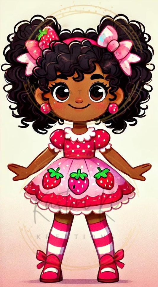 African American Strawberry Shortcake png